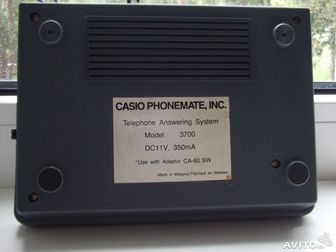 Свежее изображение  Автоответчик Casio model 3700 68712045 в Белгороде
