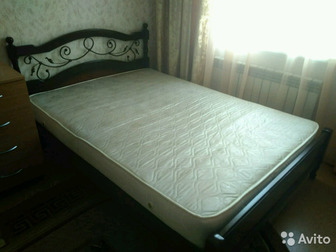 Фабричная кровать с матрацом, делали на заказ,  В идеальном состоянии, практически не использовалась,  Матрац без пятен, пользовались наматрацником,  Размер 1400?2000Самовывоз, в Чебоксарах