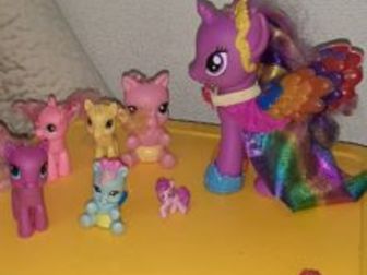 my little pony в отличном состоянии, большая Rainbow Power - Твайлайт Спаркл от известной компании Hasbro,  две мигают, одна мигает и поёт, Состояние: Б/у в Чебоксарах
