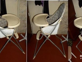 Удобный столик - стул для кормления и игр ребенка, складывается, чистый, хороший, Состояние: Новый в Чебоксарах