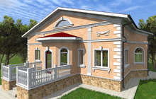 Дизайн проект фасада дома проектирование