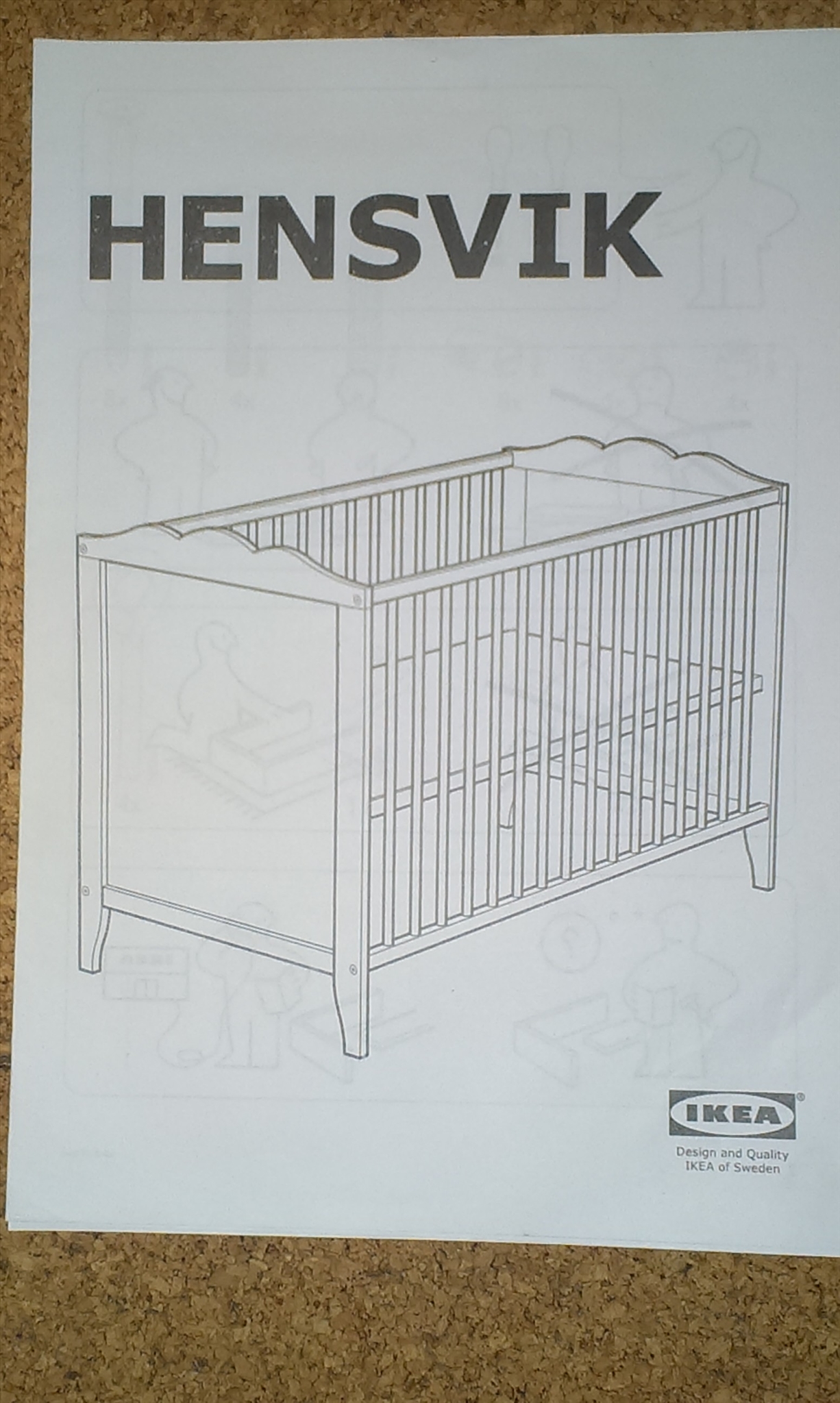 Кроватка Hensvik ikea сборка