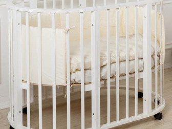 Уникальное фотографию  Стильные детские круглые кроватки 3в1 Incanto Gio от дизайнеров из Италии! 38701732 в Твери