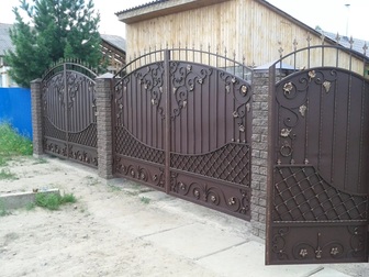 Новое изображение Мебель для дачи и сада Изготовим для Вас кованые ворота, ворота распашные,откатные, 76231939 в Москве