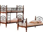Уникальное изображение Мебель для детей 2-х ярусная кованная кровать АТ 608 раскладная 38439678 в Перми
