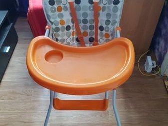 Продам стул для кормления, подходит для детей с 6 месяцев, которые уже сидят,  Стул с ремнями безопасности (пятиточечный),  Стул очень удобный, широкие вместительные в Петропавловске-Камчатском