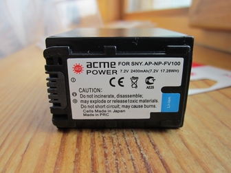 Свежее изображение  Продам аккумулятор AcmePowerNP-FV100 38846659 в Прокопьевске