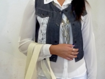 Смотреть foto Женская одежда Комплект жилет + сумка 38037230 в Саратове