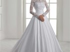 Новое фотографию Свадебные платья Атласное платье c длинным рукавом 37198533 в Тамбове