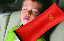 Подушка на ремень красная