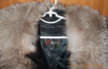 Кожаное импортное меховое пальто
